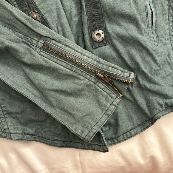 Free People Motorcycle Drape Front Jacket - Picture 5 of 8